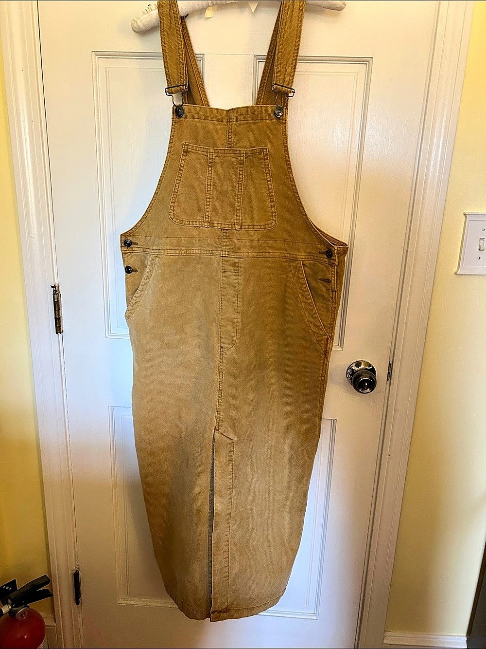 We The Free Corduroy Overall Dress in Brown